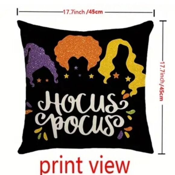 New HOCUS POCUS pillow cover Halloween decorations - Picture 3 of 8